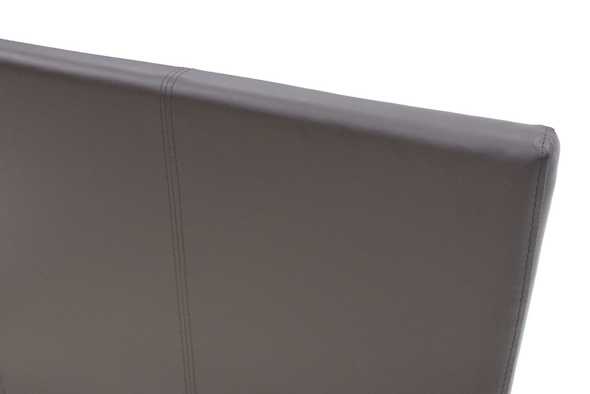 Κρεβάτι Nevil pakoworld μονό 100x200 PU σκούρο καφέ ματ - Hippiehome.gr