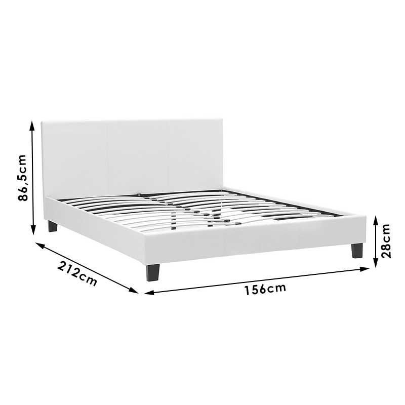 Κρεβάτι Nevil pakoworld 150x200 με ύφασμα χρώμα ανθρακί - Hippiehome.gr