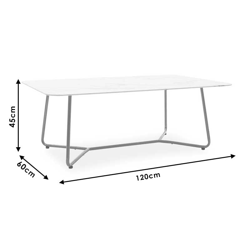 Τραπέζι σαλονιού Paris pakoworld γυαλί 8mm σχέδιο μαρμάρου-χρυσό 120x80x45εκ - Hippiehome.gr