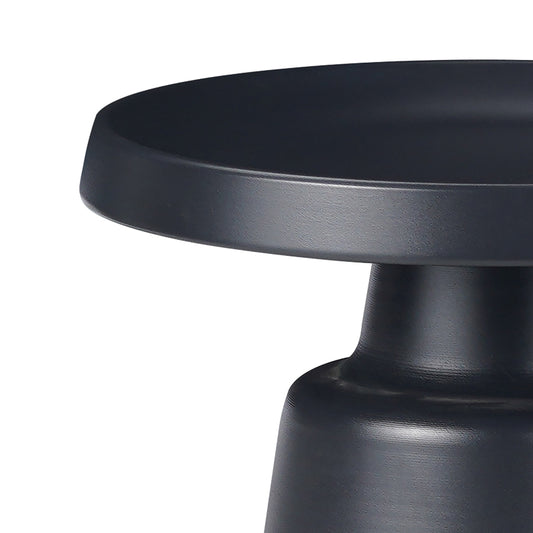 Βοηθητικό τραπέζι Ginoze Inart μαύρο μέταλλο Φ50x50εκ - Hippiehome.gr