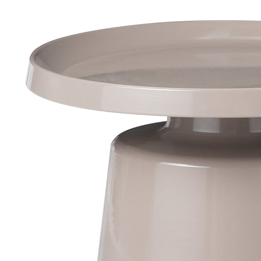 Τραπέζι σαλονιού Ginoze Inart cappuccino μέταλλο Φ70x40εκ - Hippiehome.gr