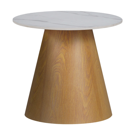 Τραπέζια σαλονιού Soleire Inart σετ 2τεμ λευκό μαρμάρου sintered stone - Hippiehome.gr