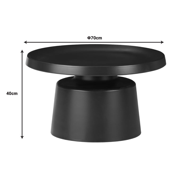 Τραπέζια σαλονιού Ginoze Inart σετ 2τεμ μέταλλο σε μαύρη απόχρωση - Hippiehome.gr