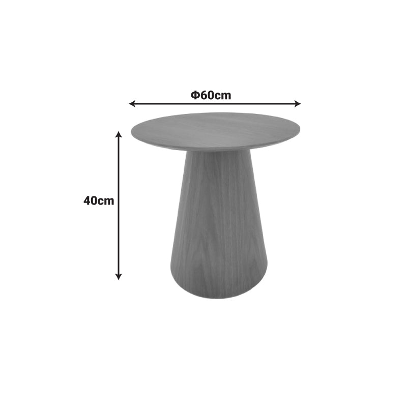 Τραπέζι σαλονιού Donda pakoworld mdf-μέταλλο σε μαύρη απόχρωση Φ60x46εκ - Hippiehome.gr