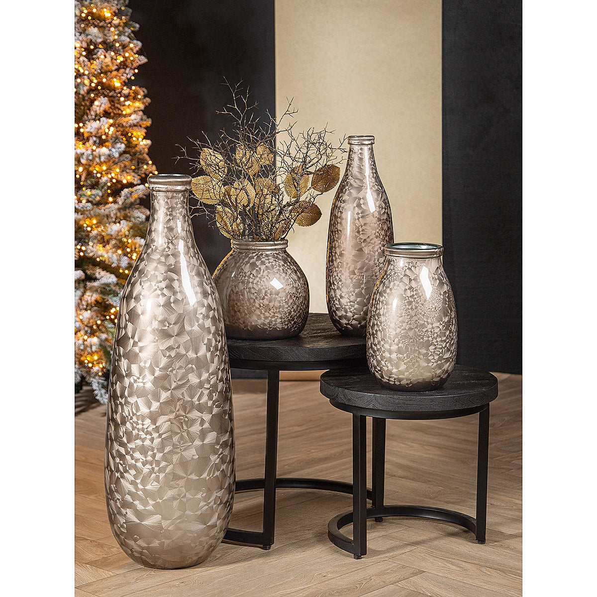 Βάζο-Φανάρι ArteLibre Καφέ Γυαλί 20cm - Hippiehome.gr