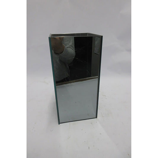 Διακοσμητικό ArteLibre Κύβος Φωτιζόμενος Με 50 LED Ασημί Γυαλί 12x12x24cm - Hippiehome.gr