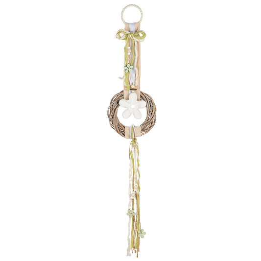 Διακοσμητικό Κρεμαστό ArteLibre Στεφάνι Πολύχρωμο Ύφασμα/Ξύλο 6x23x105cm Σε 3 Σχέδια - Hippiehome.gr