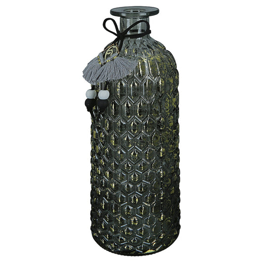 Βάζο ArteLibre Μπουκάλι Γυαλί 8.5x8.5x25cm Σε 3 Χρώματα - Hippiehome.gr