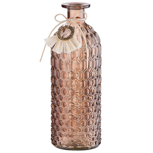 Βάζο ArteLibre Μπουκάλι Γυαλί 8.5x8.5x25cm Σε 2 Χρώματα - Hippiehome.gr