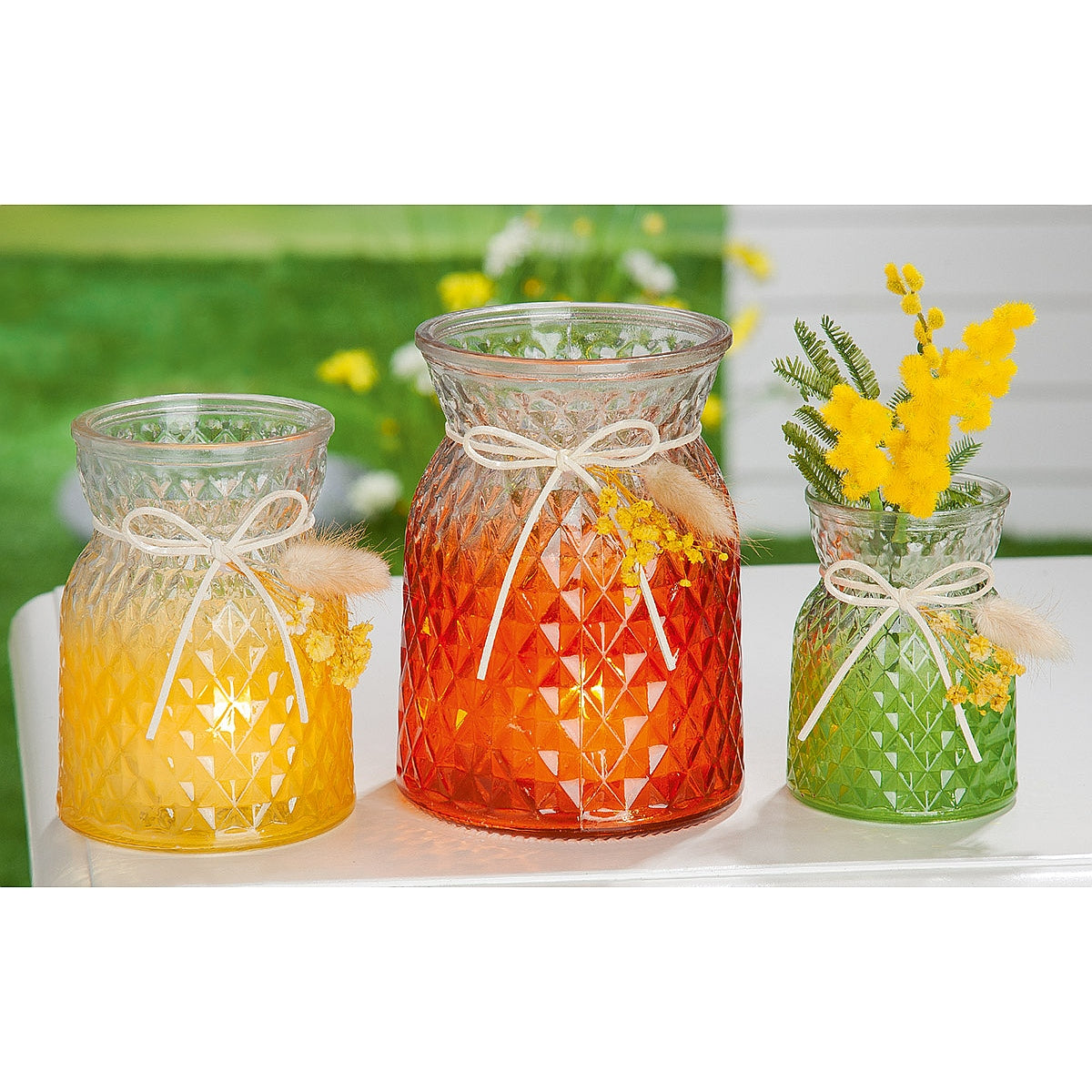 Θήκη Ρεσώ ArteLibre Δοχείο Διάφανο Γυαλί 10x10x13.5cm Σε 3 Αποχρώσεις - Hippiehome.gr