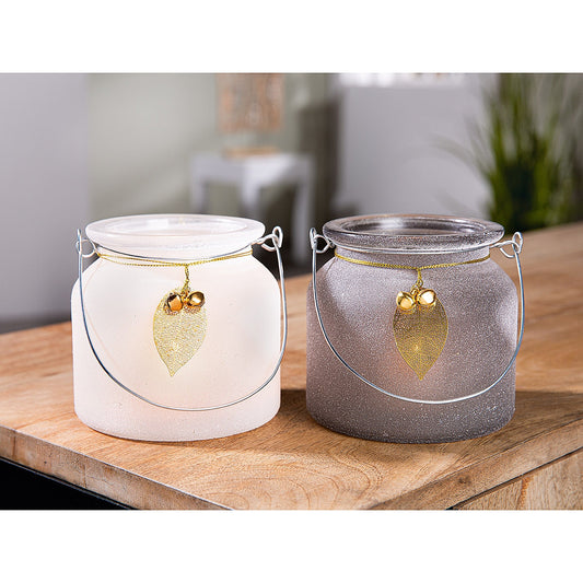 Θήκη Ρεσώ ArteLibre Με Χερούλι Γυαλί 9x9x10cm Σε 2 Χρώματα - Hippiehome.gr