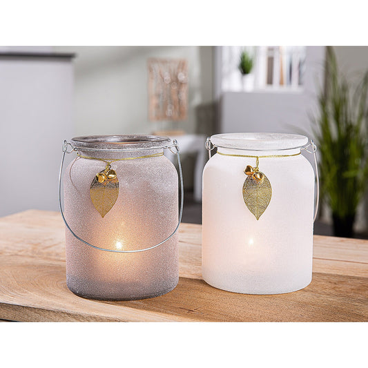 Θήκη Ρεσώ ArteLibre Με Χερούλι Γυαλί 11x11x14.5cm Σε 2 Χρώματα - Hippiehome.gr