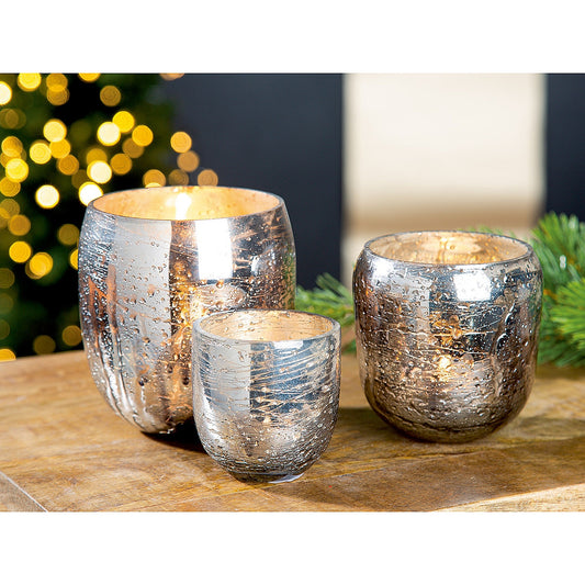 Θήκη Ρεσώ ArteLibre Ασημί Γυαλί 10x12x13cm - Hippiehome.gr