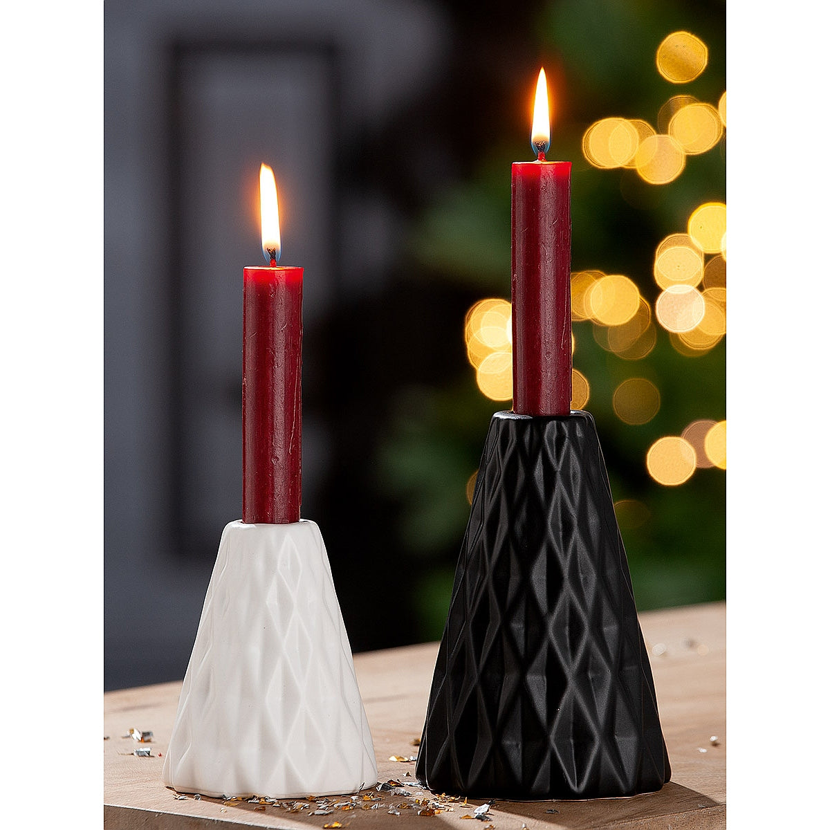 Κηροπήγιο ArteLibre Κώνος Κεραμικό 14.5cm Σε 2 Χρώματα - Hippiehome.gr