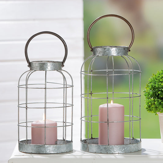 Φανάρι ArteLibre Γκρι Μέταλλο 42cm - Hippiehome.gr