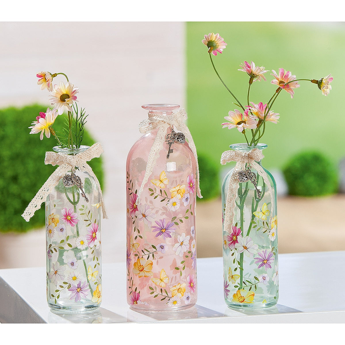 Βάζο ArteLibre Διάφανο Γυαλί 20cm Σε 3 Αποχρώσεις - Hippiehome.gr