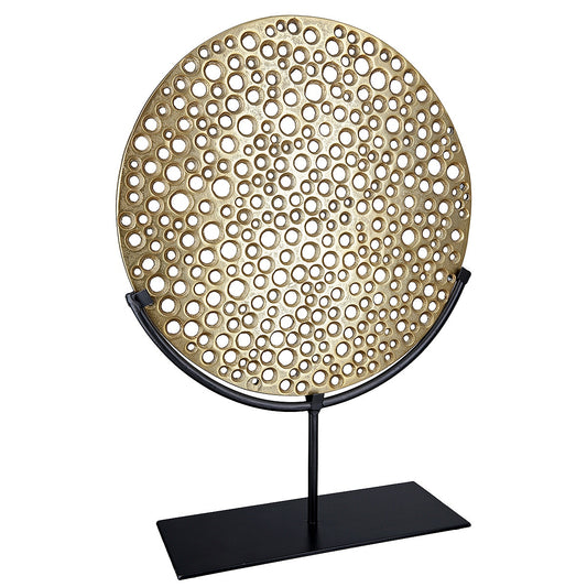 Διακοσμητικό ArteLibre Χρυσό/Μαύρο Αλουμίνιο 9x31x42cm - Hippiehome.gr