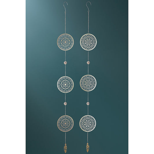 Διακοσμητικό Κρεμαστό ArteLibre Χρυσό Μέταλλο 13x115cm Σε 2 Σχέδια - Hippiehome.gr