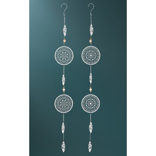 Διακοσμητικό Κρεμαστό ArteLibre Λευκό Μέταλλο 13x100cm Σε 2 Σχέδια - Hippiehome.gr