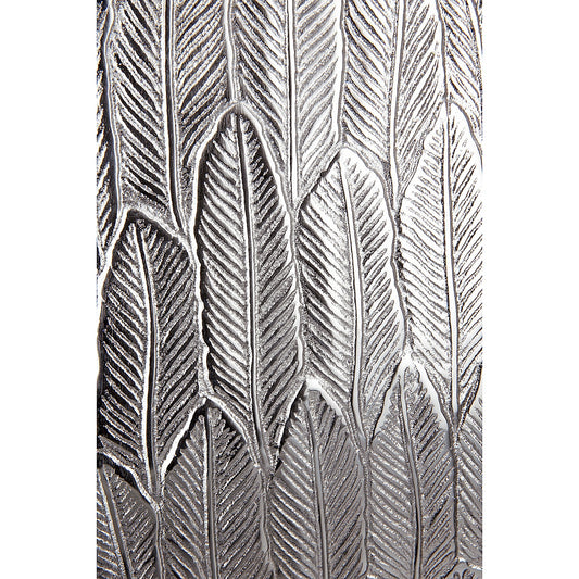 Βάζο ArteLibre Φτερά Ασημί Αλουμίνιο 6x16x26.5cm - Hippiehome.gr