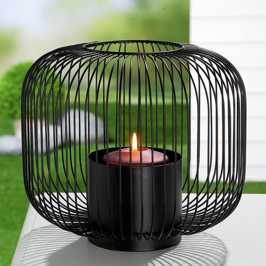 Φανάρι ArteLibre Μαύρο Μέταλλο 24cm - Hippiehome.gr