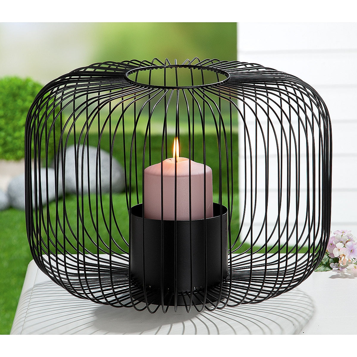 Φανάρι ArteLibre Μαύρο Μέταλλο 26.5cm - Hippiehome.gr