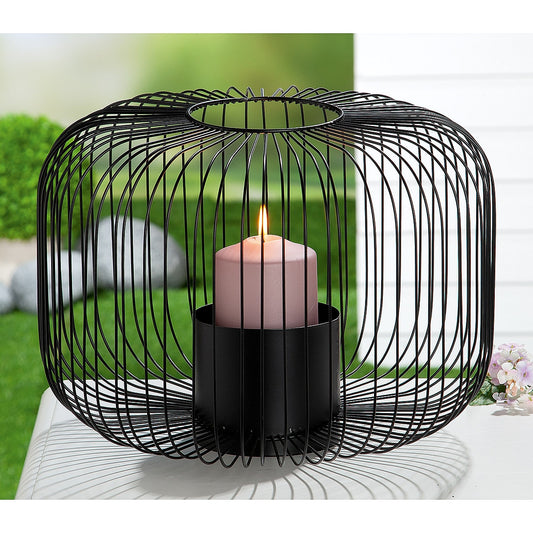 Φανάρι ArteLibre Μαύρο Μέταλλο 26.5cm - Hippiehome.gr