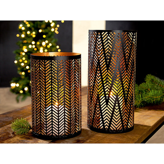 Φανάρι ArteLibre Μαύρο Μέταλλο 26.5cm - Hippiehome.gr