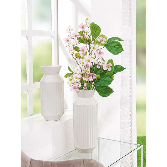 Βάζο Γκρι Μέταλλο 30cm - Hippiehome.gr