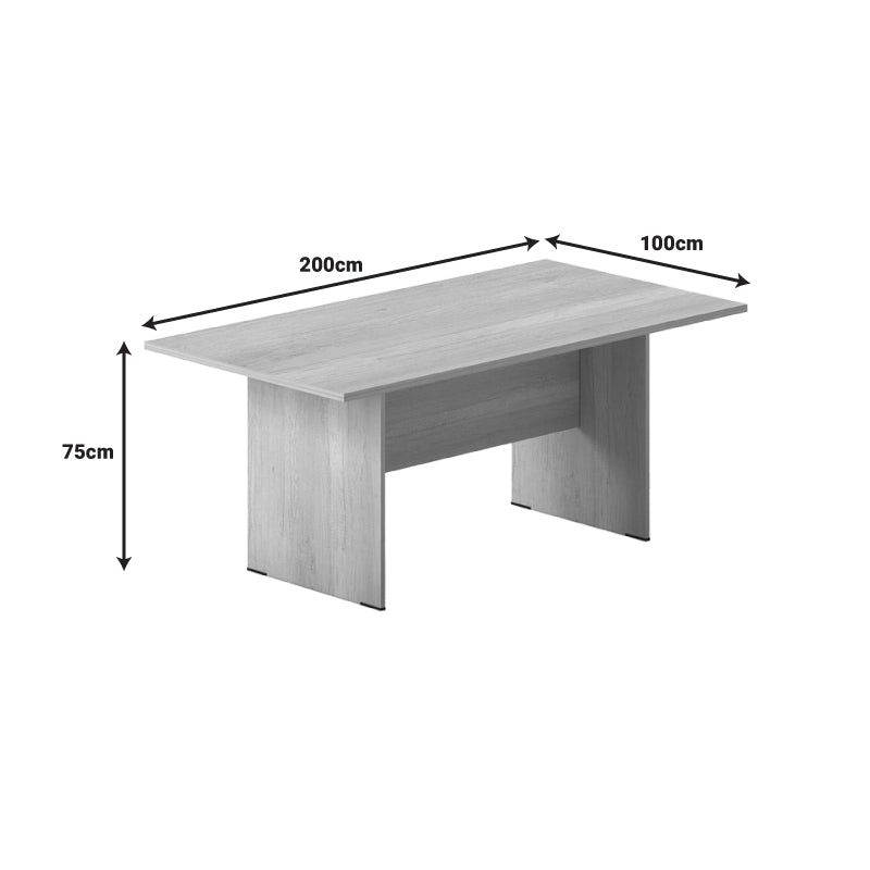 Τραπέζι συνεδριάσεων Amazon pakoworld σε oak απόχρωση 200x100x75εκ - Hippiehome.gr