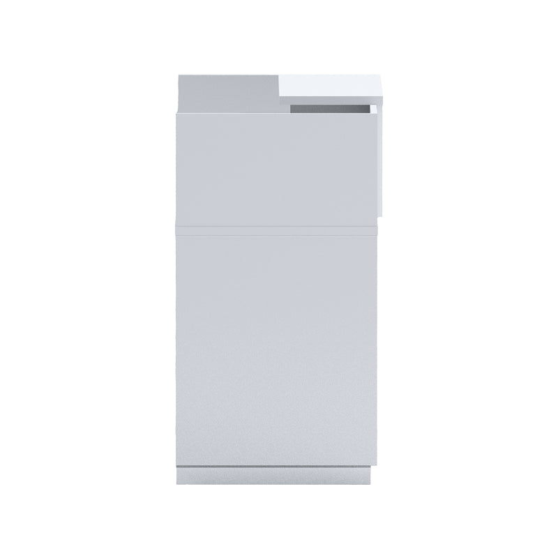 Γραφείο reception Lotus pakoworld σε λευκή απόχρωση 140x70x110εκ - Hippiehome.gr