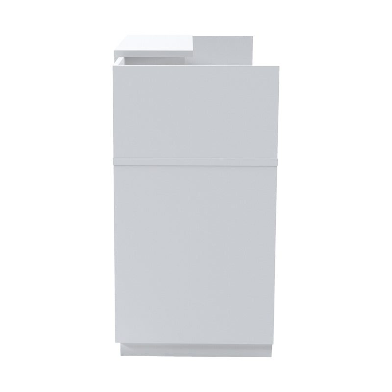 Γραφείο reception Lotus pakoworld σε λευκή απόχρωση 180x70x110εκ - Hippiehome.gr