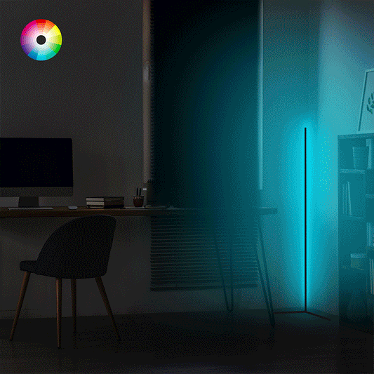 Φωτιστικό δαπέδου Esthetic pakoworld LED μαύρο 30x2x120εκ - Hippiehome.gr