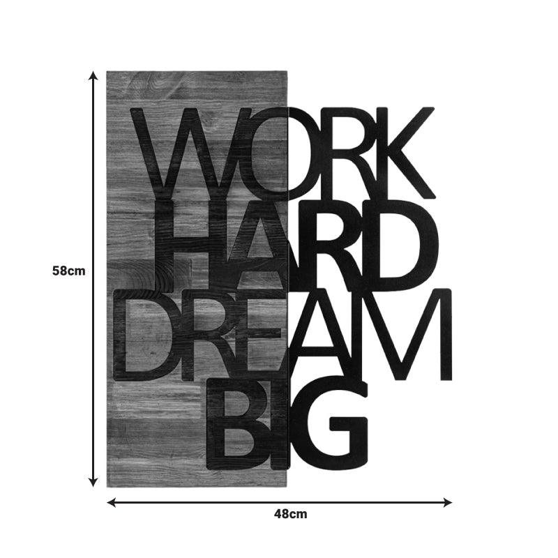 Διακοσμητικό τοίχου Deseze pakoworld ξύλο πεύκου σε φυσική απόχρωση με μαύρο μέταλλο 48x3x58εκ - Hippiehome.gr