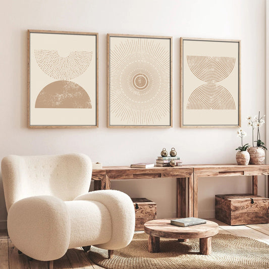 Πίνακας σε καμβά Terpen pakoworld τρίπτυχος με ψηφιακή εκτύπωση 50x2x70εκ - Hippiehome.gr