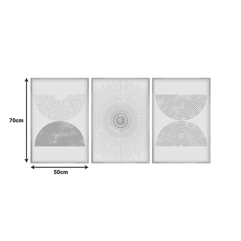 Πίνακας σε καμβά Terpen pakoworld τρίπτυχος με ψηφιακή εκτύπωση 50x2x70εκ - Hippiehome.gr