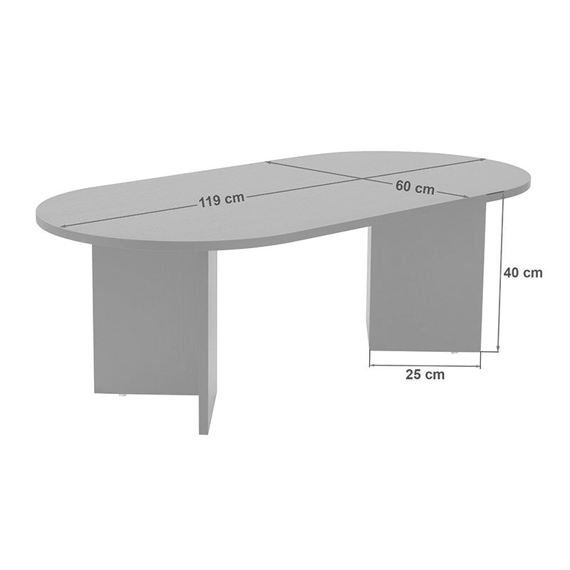 Τραπέζι σαλονιού Tabletod pakoworld σε λευκή απόχρωση 119x60x40εκ - Hippiehome.gr