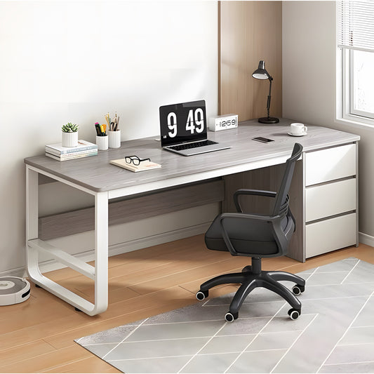 Γραφείο Salto pakoworld με συρταριέρα-MDF γκρι-λευκό 120x48x74εκ - Hippiehome.gr