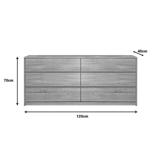 Συρταριέρα Kuanger pakoworld mdf σε φυσική απόχρωση 120x40x70εκ - Hippiehome.gr