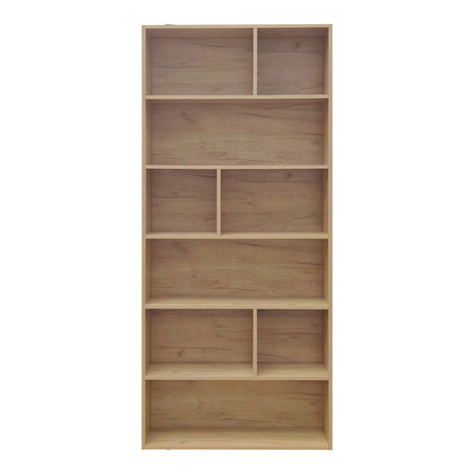 Βιβλιοθήκη Evergin pakoworld mdf σε oak απόχρωση 80x30x180εκ - Hippiehome.gr