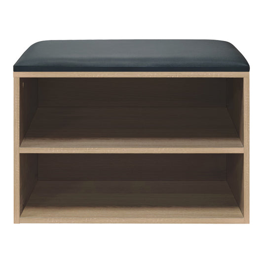 Παπουτσοθήκη-Σκαμπό Kiana pakoworld 4 ζεύγων με μαξιλάρι σε φυσική απόχρωση 60x32x44εκ - Hippiehome.gr