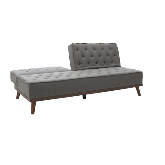 Καναπές - κρεβάτι Marco pakoworld 3θέσιος με γκρι ύφασμα 180x80x80εκ - Hippiehome.gr