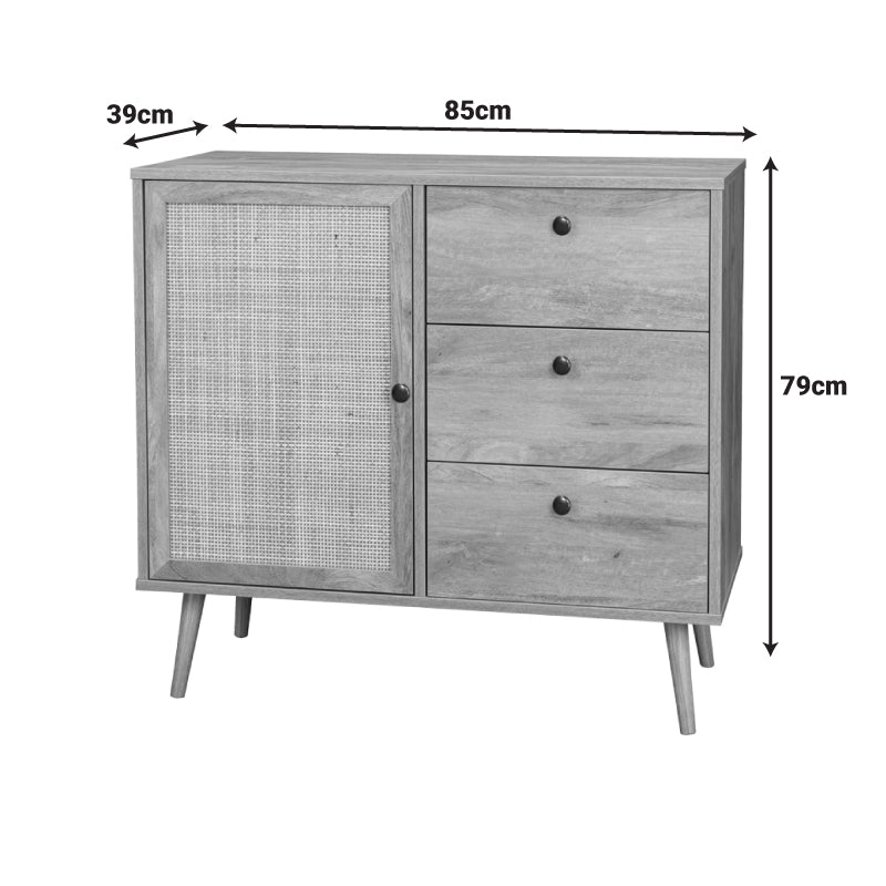 Μπουφές Oslo pakoworld σε sonoma απόχρωση 85x39x79εκ - Hippiehome.gr