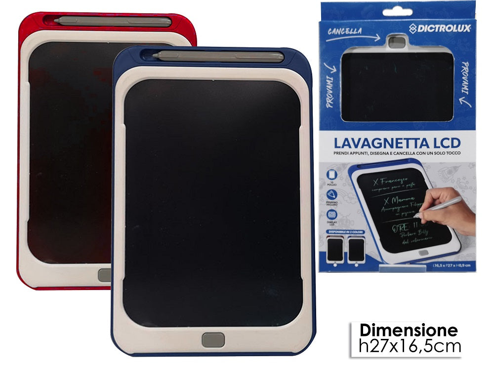 Μαυροπίνακας Σημειώσεων LCD Πλαστικό 27x16.5cm Σε 2 Χρώματα - Hippiehome.gr