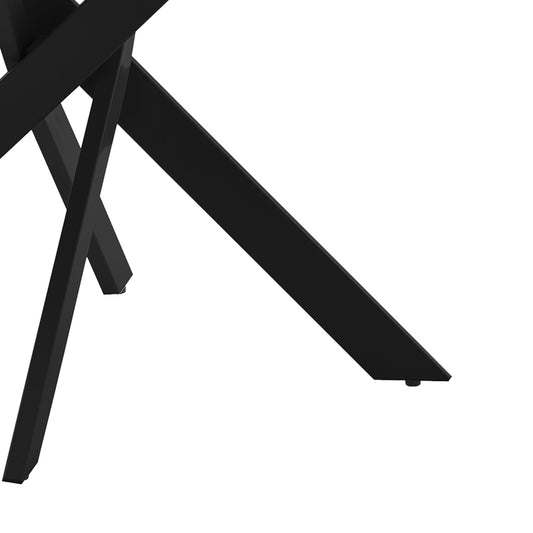 Τραπέζι Dammero pakoworld mdf σε cream απόχρωση με πόδι μαύρο μέταλλο Φ100x75εκ - Hippiehome.gr