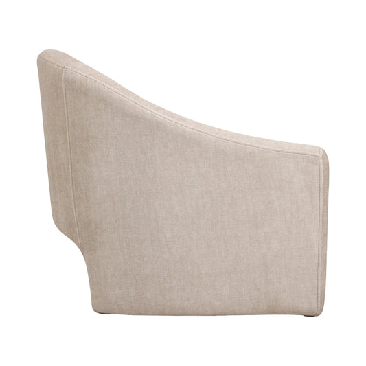 Πολυθρόνα Berza pakoworld κρεμ ύφασμα 76x76x71εκ - Hippiehome.gr