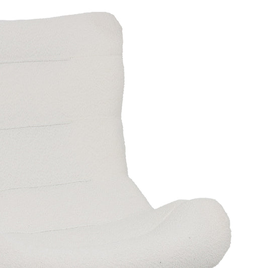 Πολυθρόνα-μπερζέρα Silla pakoworld μπουκλέ ύφασμα σε λευκή απόχρωση 97x80x100εκ - Hippiehome.gr