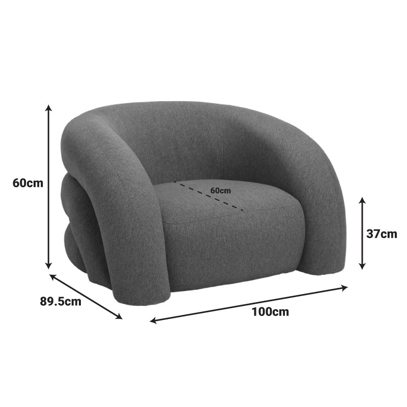 Πολυθρόνα Lexy pakoworld ύφασμα σε κεραμιδί απόχρωση 100x89.5x60εκ - Hippiehome.gr