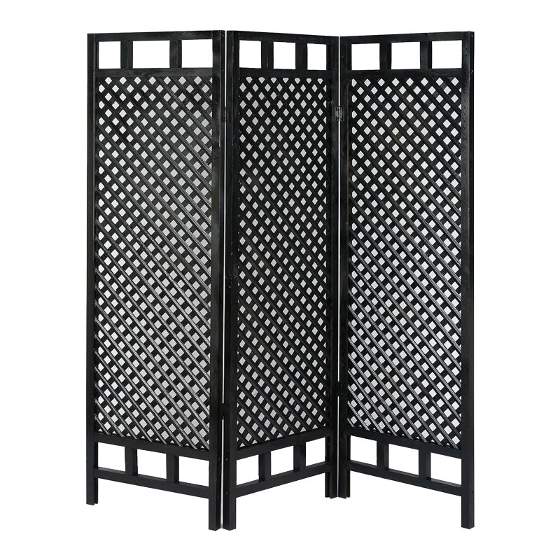 Παραβάν Locky pakoworld ξύλο μαύρο 150x2x160εκ - Hippiehome.gr