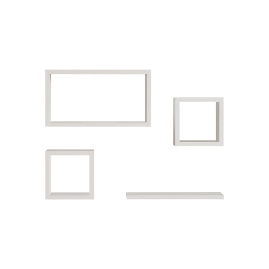 Ραφιέρα Babine pakoworld μελαμίνη σε λευκή απόχρωση 84x15x44εκ - Hippiehome.gr